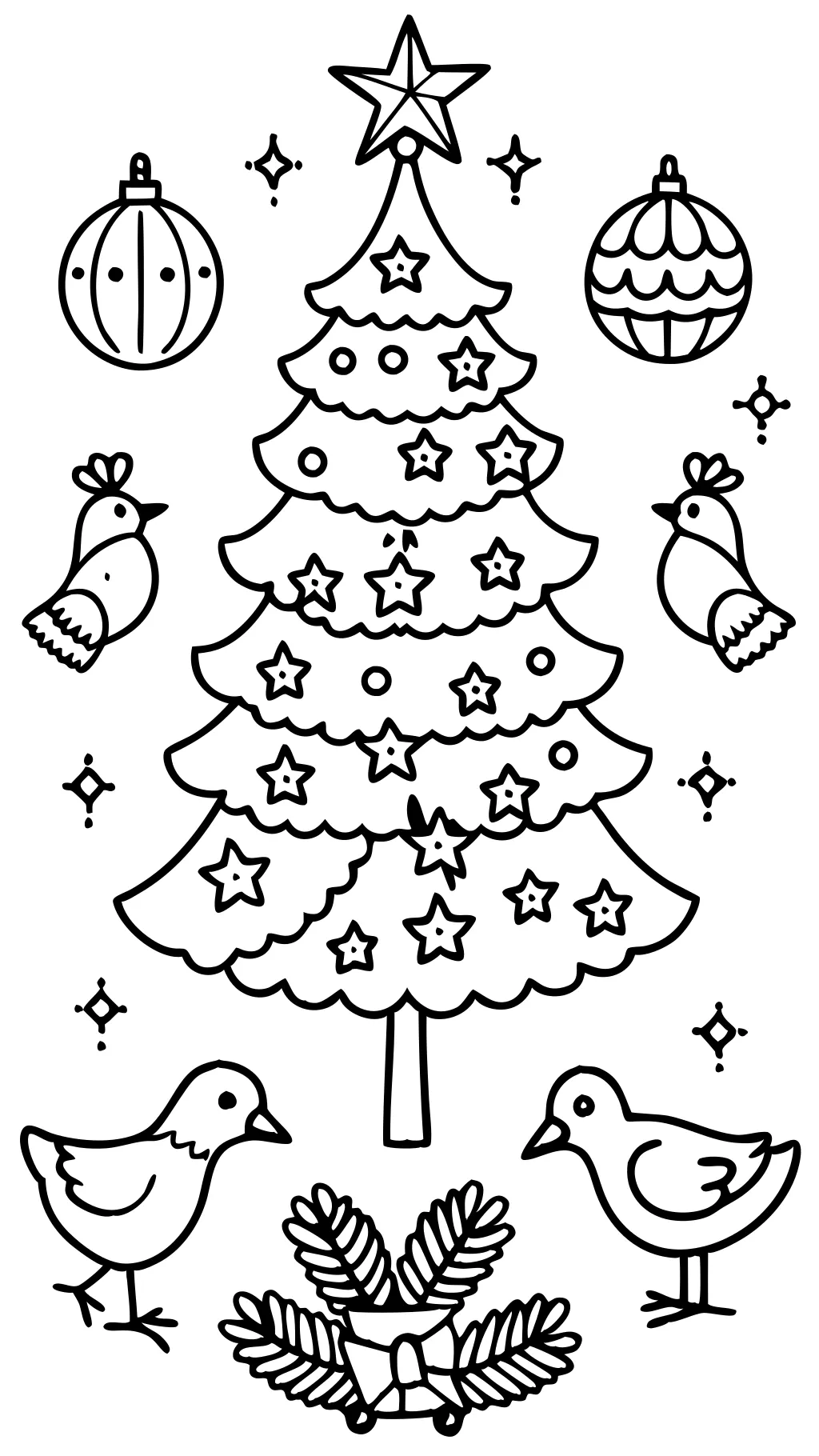 twelve days of christmas coloring pages